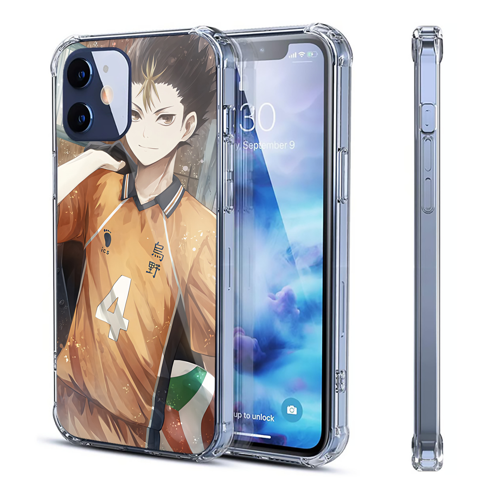 （画像用） ハイキュー!! Haikyu!! 【iPhone 12シリーズ対応】透明スマホケース（クリアソフトケース）